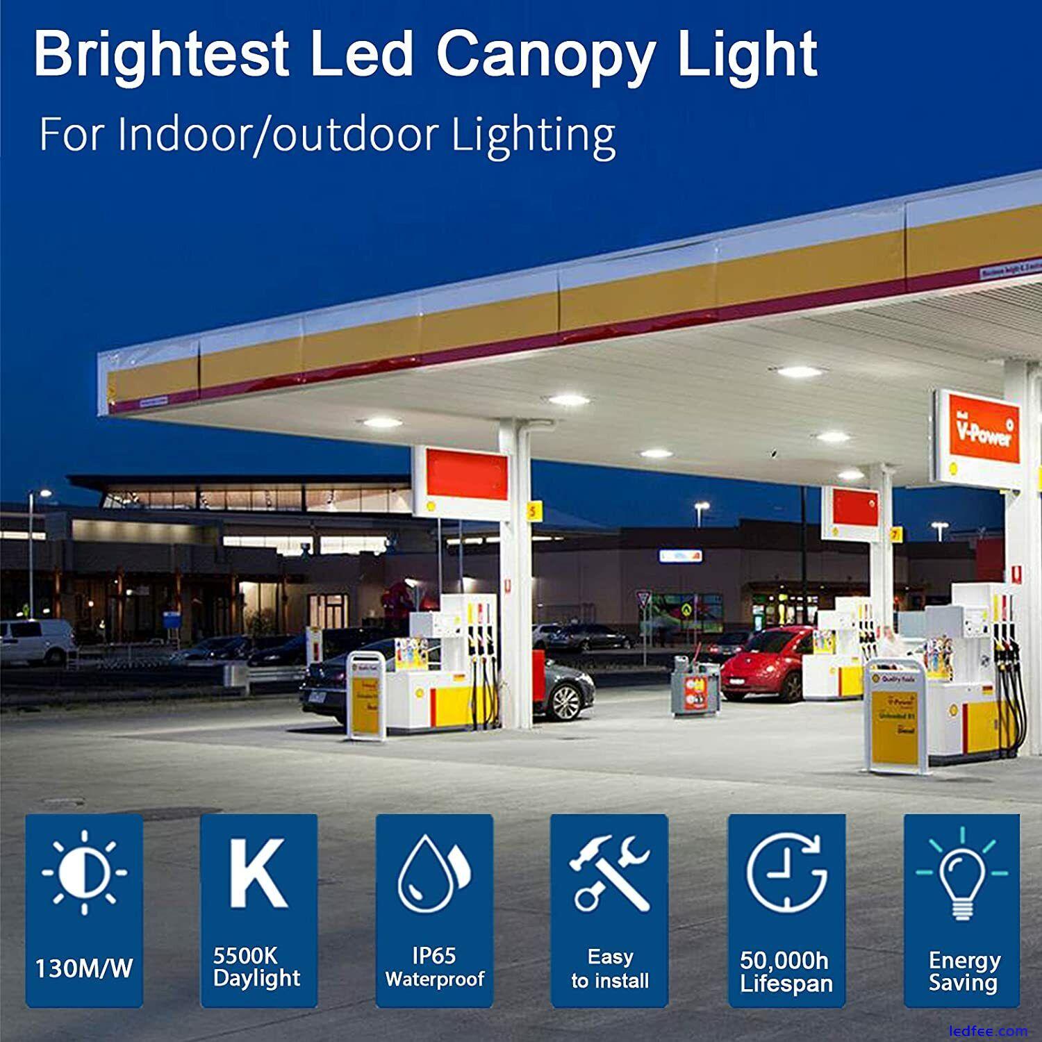 LED Canopy Light 45W 70W Gas Station Carport Ceiling Lights 5000K White 5 