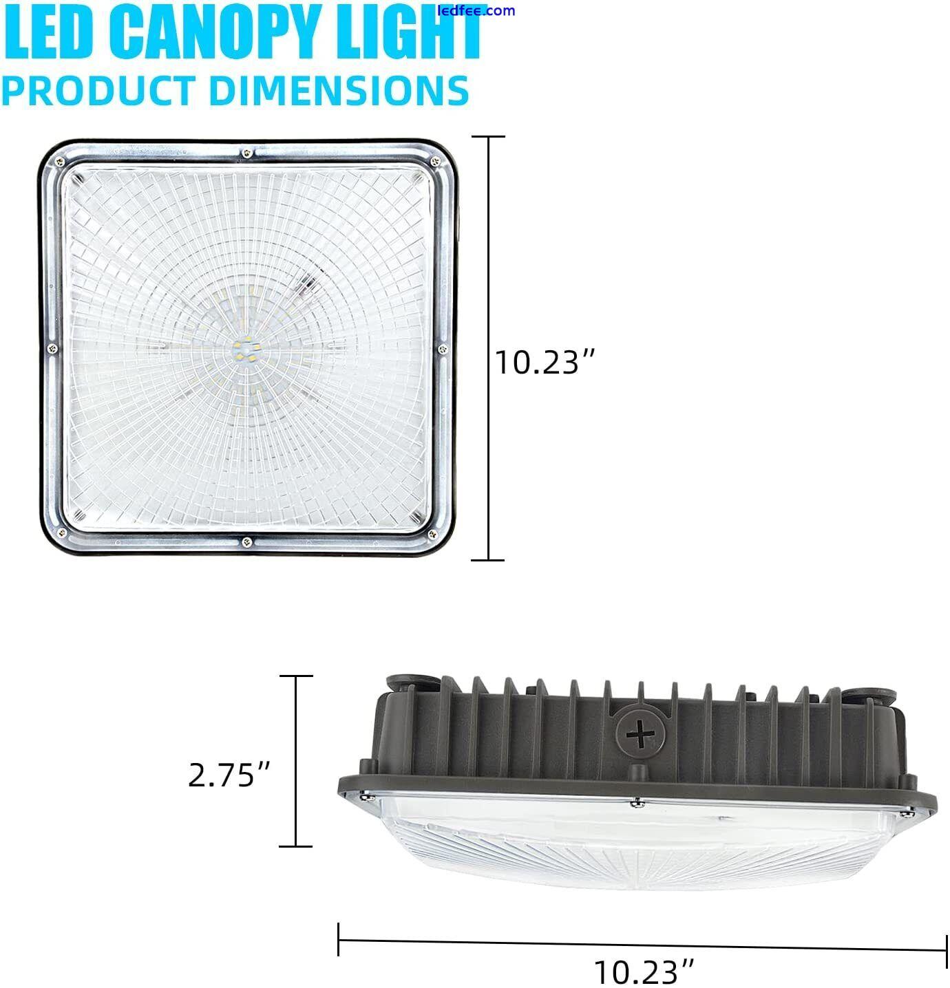 LED Canopy Light 45W 70W Gas Station Carport Ceiling Lights 5000K White 0 