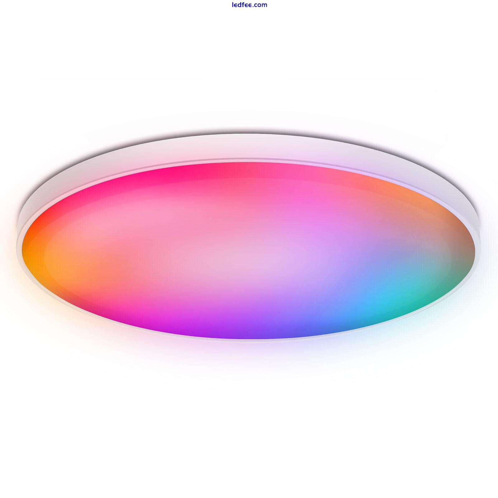 30W Smart LED Ceiling Light Lamp RGB Dimmable Bluetooth WIFI Fixture for Bedroom 2 