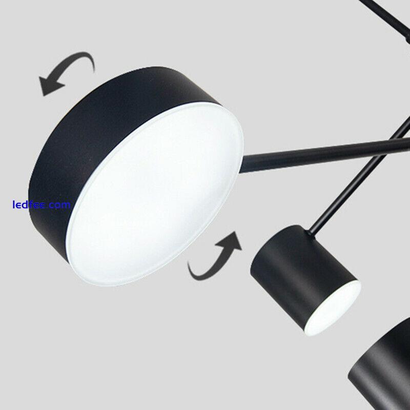 Black Pendant Light LED Chandelier Lighting Modern Ceiling Lamp Kitchen Lights 2 