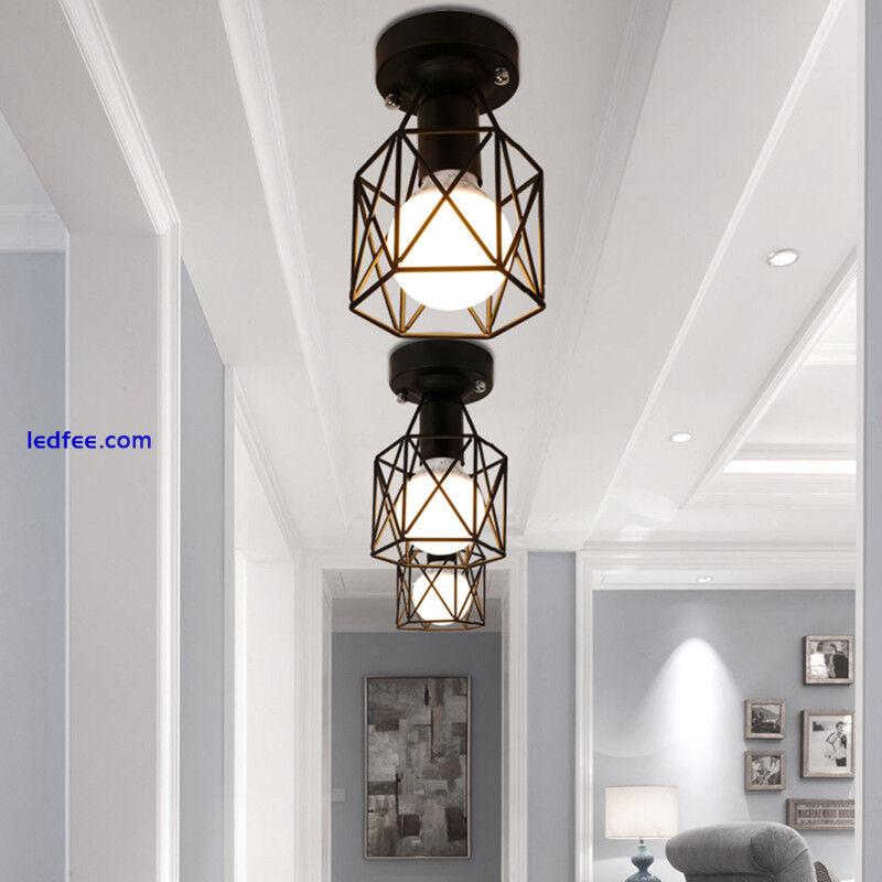 Flush Mount Ceiling Lights Kitchen Pendant Lighting Bar Lamp Black Pendant Light 4 