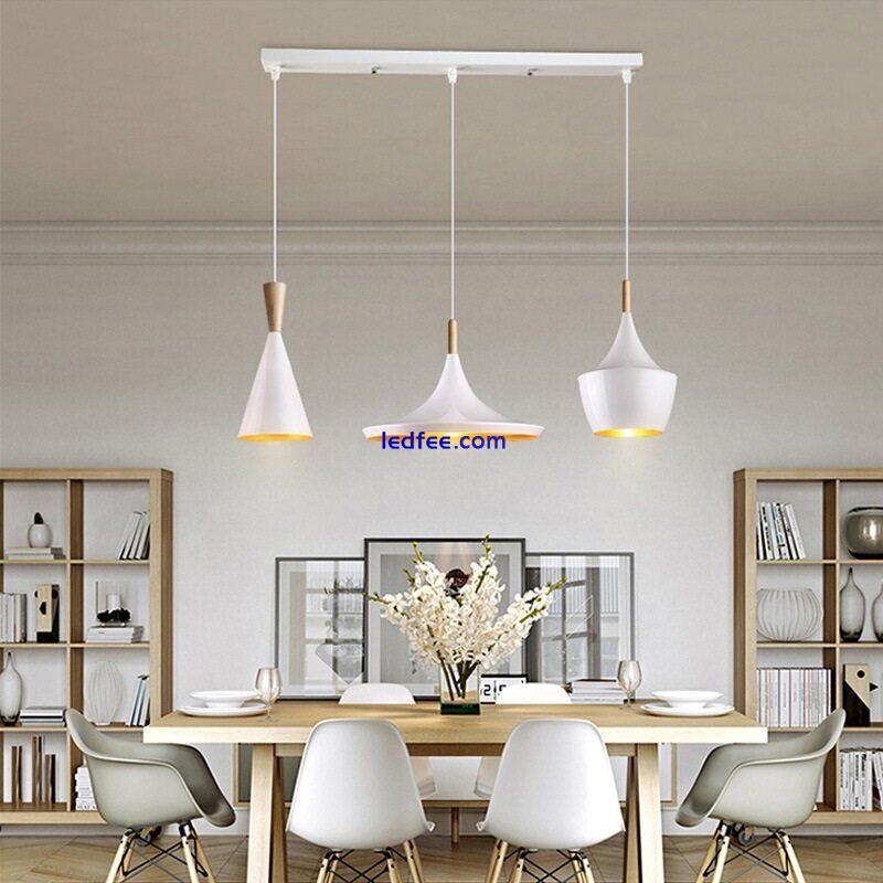 Hanging White Ceiling Metal Pendant Shade Light Retro Vintage Industrial Lamp 0 