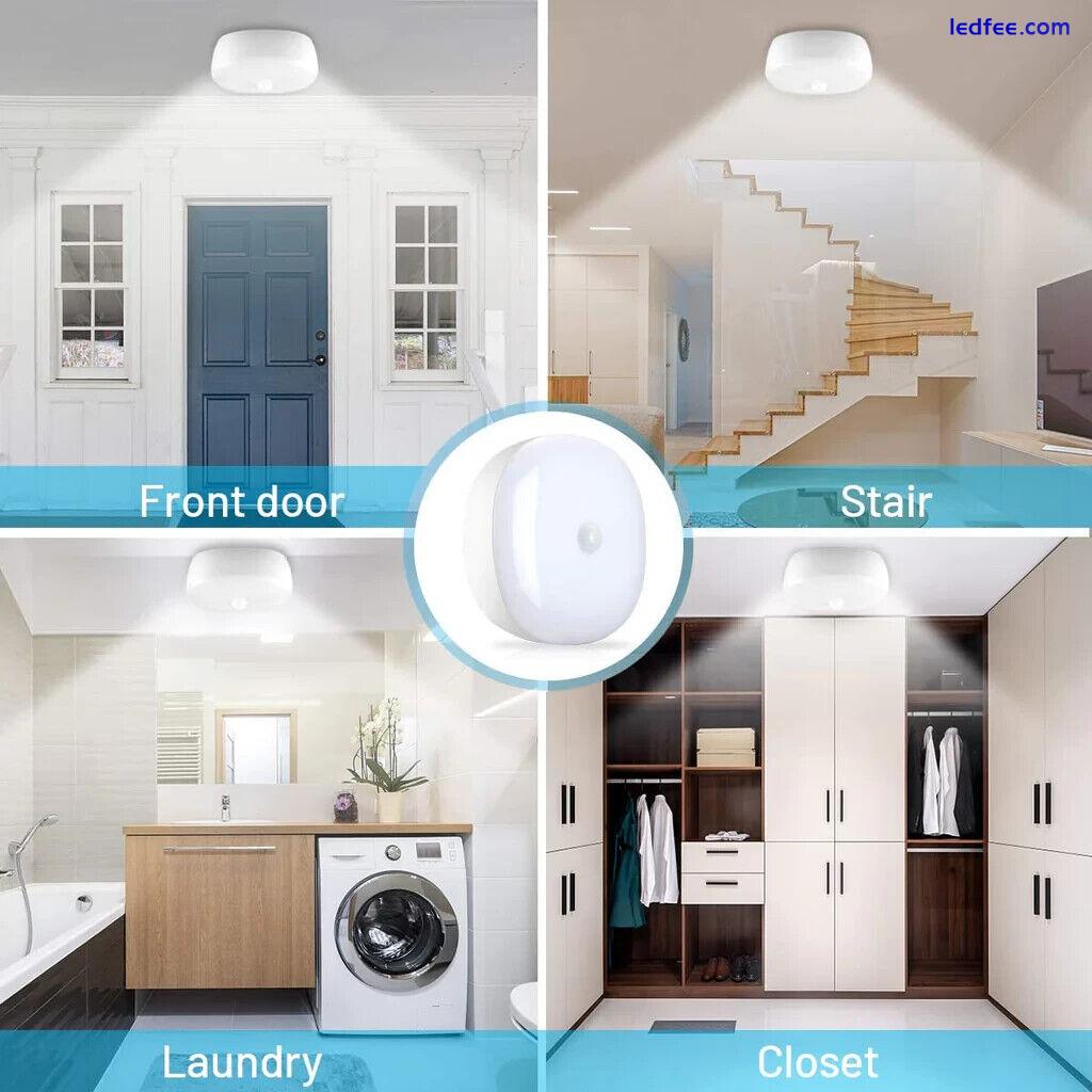 Wireless Motion Sensor LED Ceiling Light Cool White IP54 Indoor/Outdoor 1 