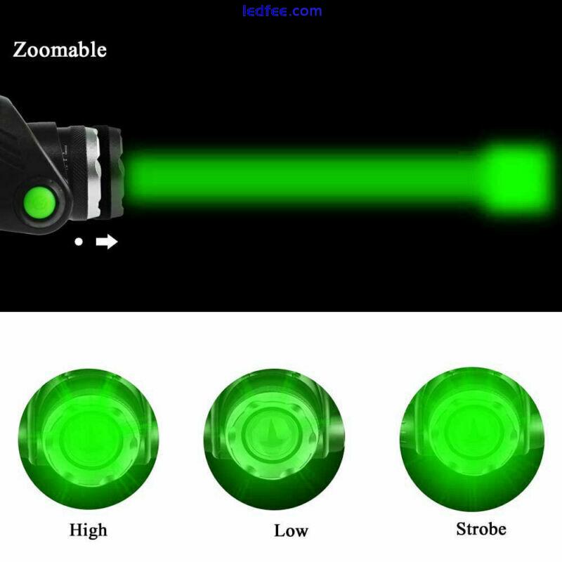 Red/Green/UV LED Hunting Headlamp Head Light Torch Night Coyote Hog Night Vision 2 