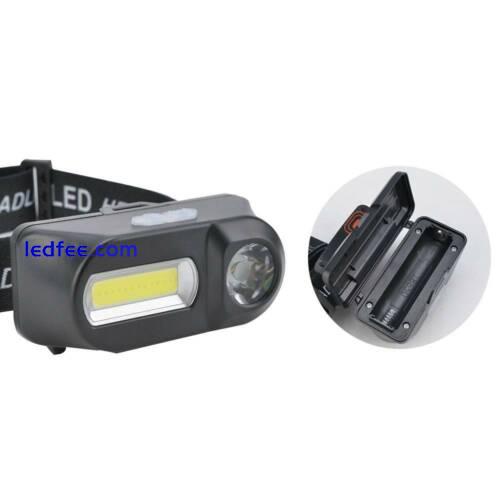Bright 30000LM Waterproof Headlight USB Rechargeable LED Headlamp Head Torch 4 