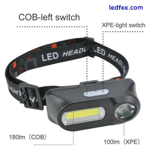 Bright 30000LM Waterproof Headlight USB Rechargeable LED Headlamp Head Torch 0 