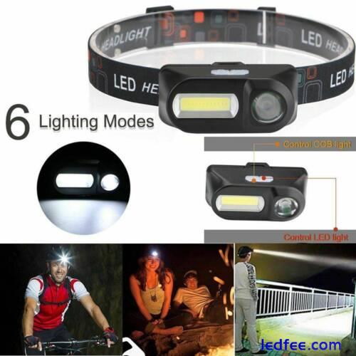 Bright 30000LM Waterproof Headlight USB Rechargeable LED Headlamp Head Torch 1 