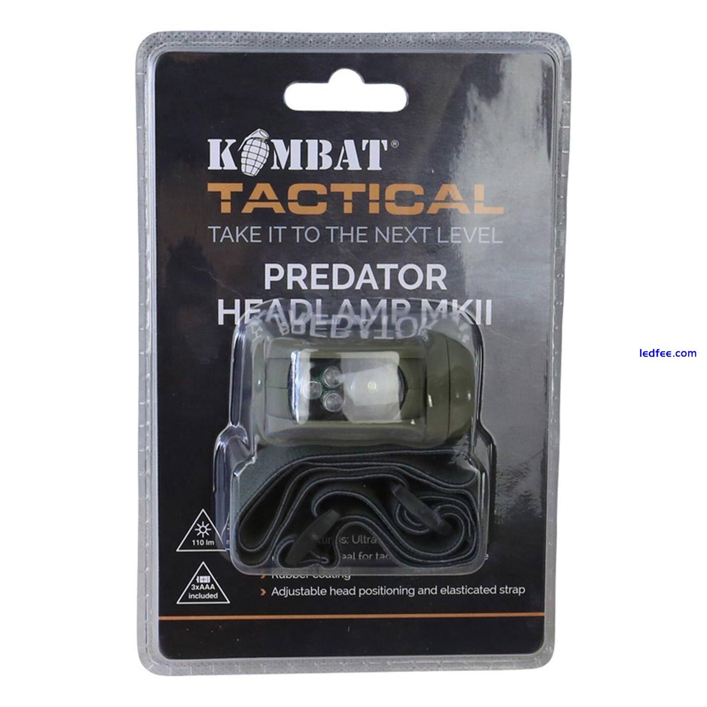 Predator II LED Head Torch White Red Light Tactical Military Army Cadet Headlamp 2 