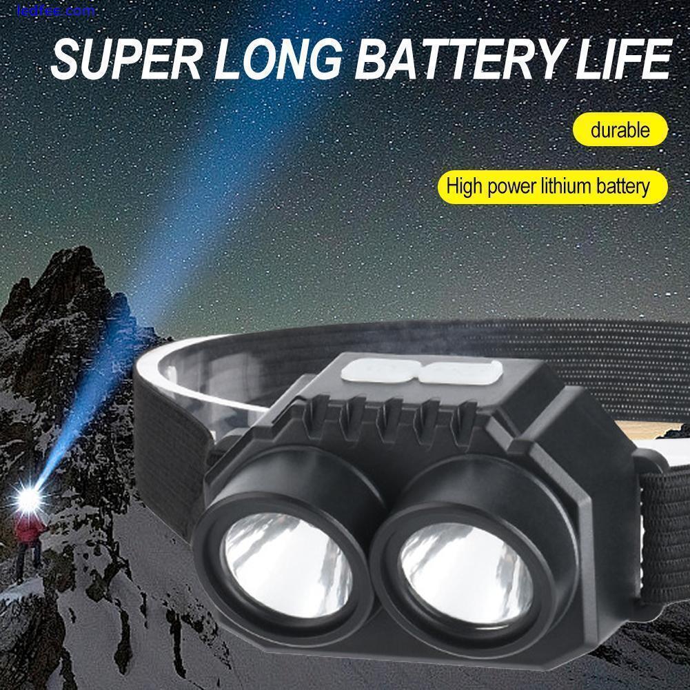 LED Headlamp, Rechargeable USB Headlight LED Powerful Torch Waterproof D9O4 0 