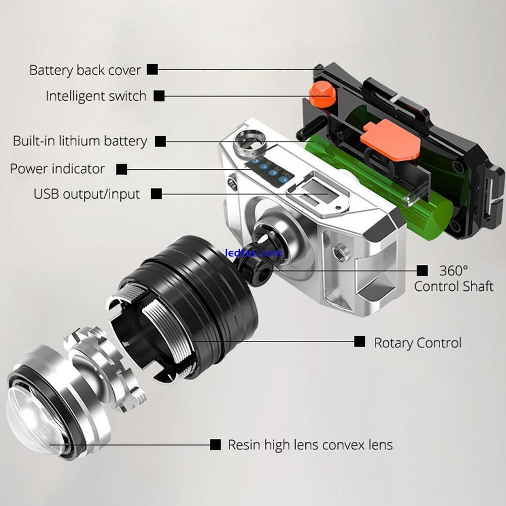 Super Bright 990000LM LED Headlamp Headlight Zoomable Lamp A Torch Head A9K6 4 