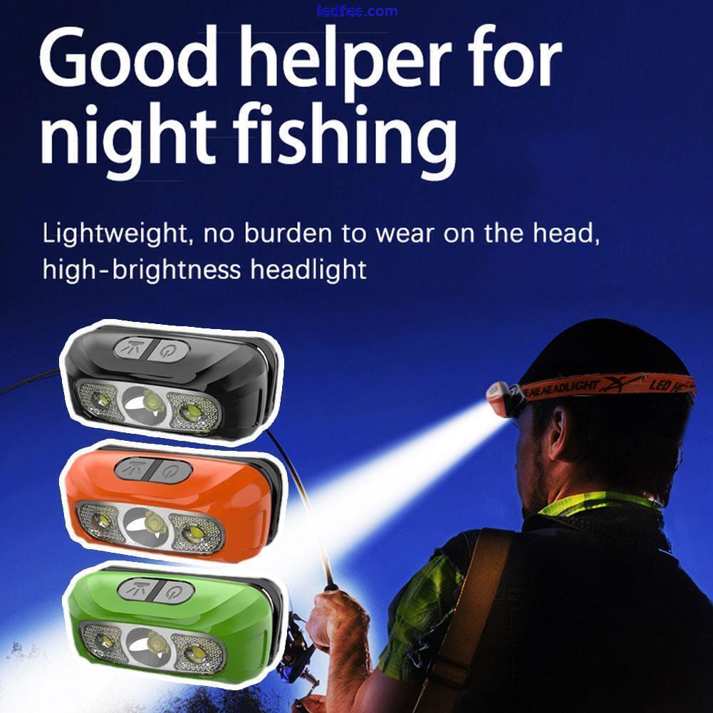 Super Bright Head Torch Waterproof LED Headlight USB Headlamp Rechargeable W7K3 0 