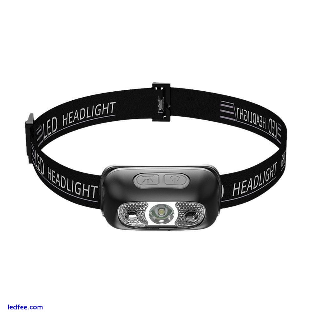 Super Bright Head Torch Waterproof LED Headlight USB Headlamp Rechargeable W7K3 5 
