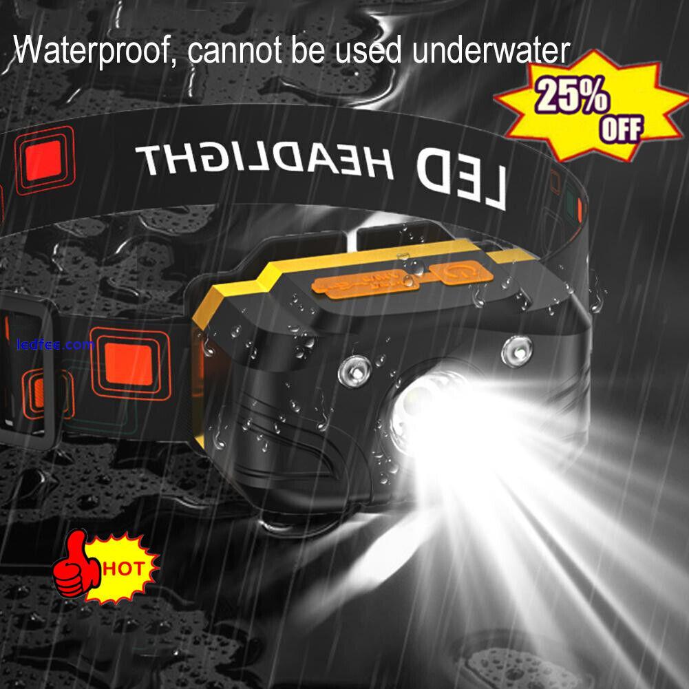 Super Bright Waterproof LED Head Torch Headlight USB Headlamp Rechargeable R7S2 0 