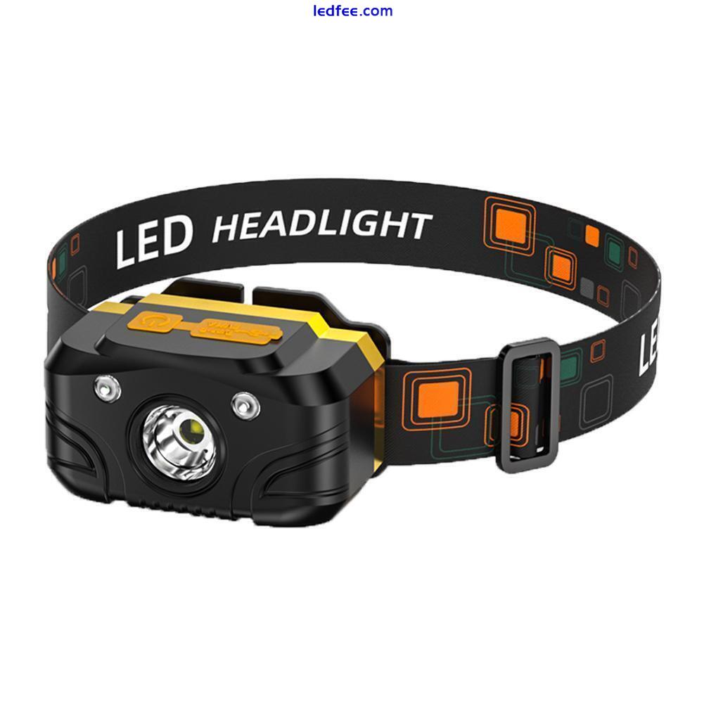 Super Bright Waterproof LED Head Torch Headlight USB Headlamp Rechargeable R7S2 5 