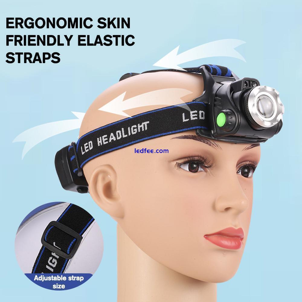 990000LM LED Headlamp Rechargeable Headlight Head Torch Focus-Light 4 