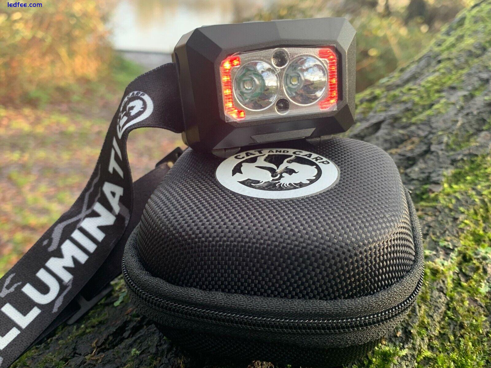 Carp Fishing LED Head Torch. Rechargeable LED Headlamp. Camping Head Torch 1 