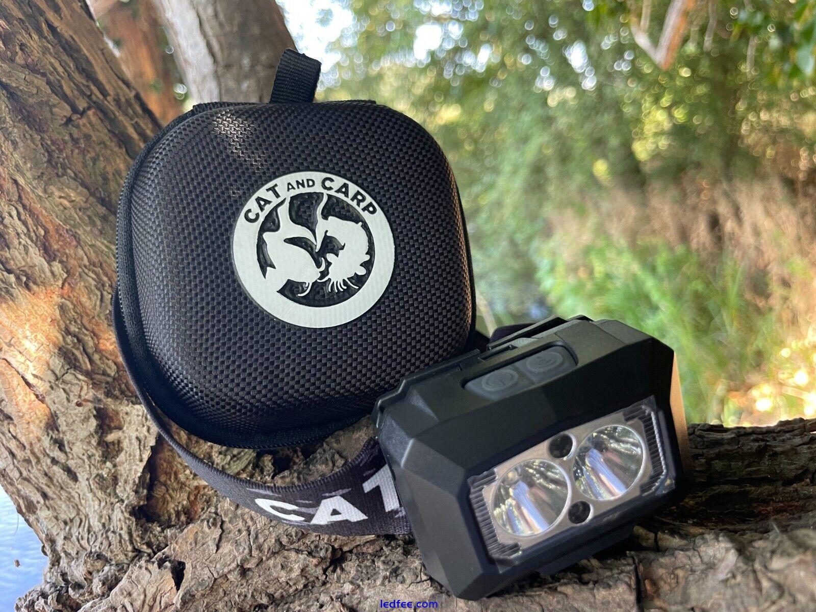 Carp Fishing LED Head Torch. Rechargeable LED Headlamp. Camping Head Torch 3 