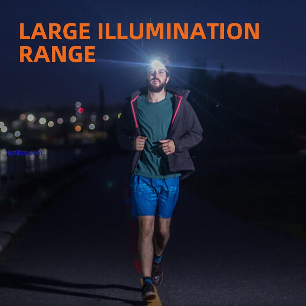 SUPERFIRE Protable LED Headlamp USB C Rechargeable Powerful Headlight Fishing 2 