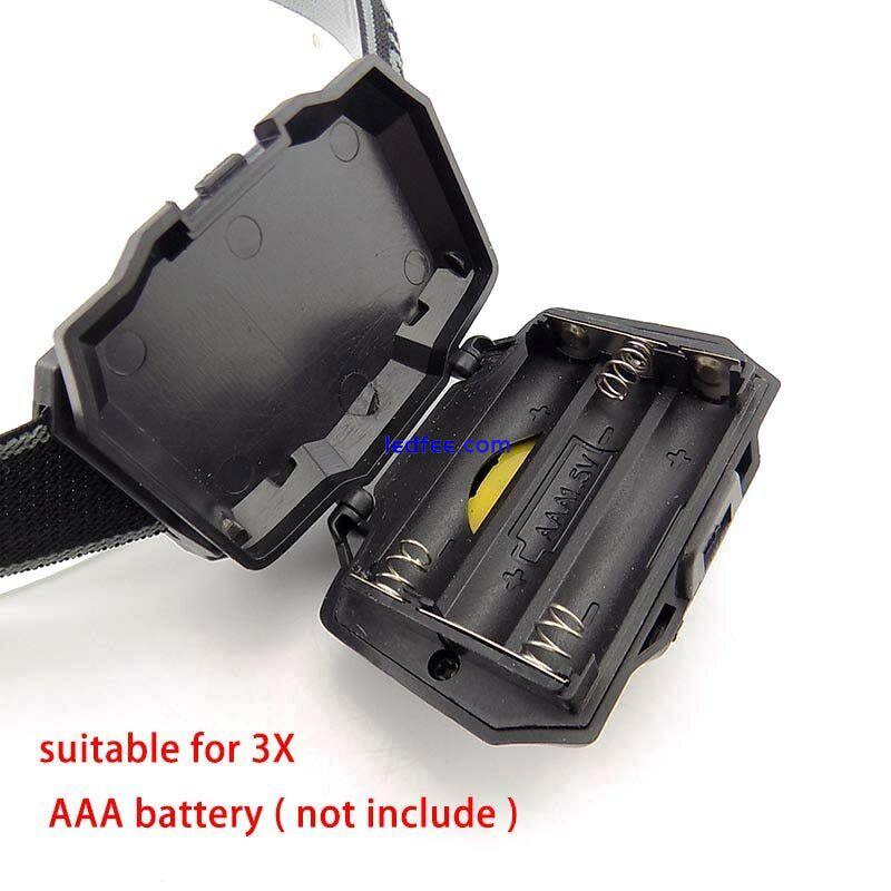 High power led Headlamp camping small head light torch lamp lantern AAA battery 4 