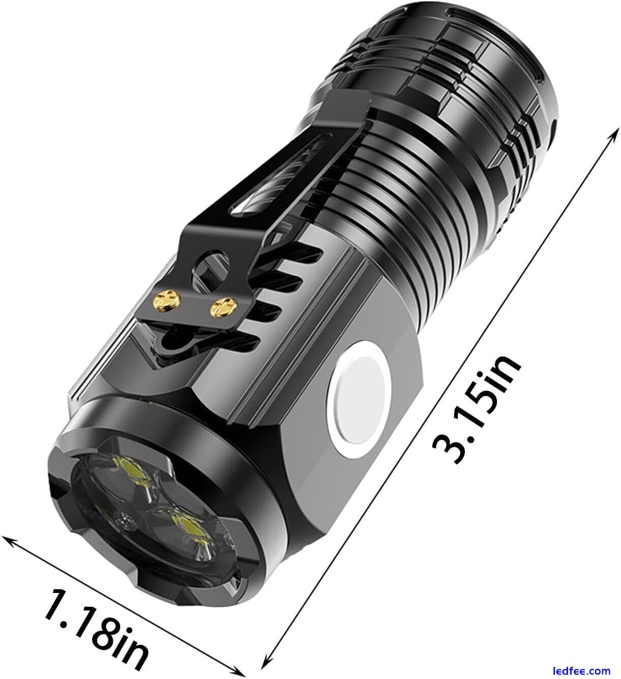 Baawner Flashlight, German Three-Eyed Monster Mini Flash Super Power Flashlight 2 