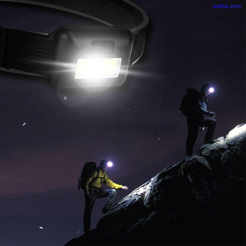 COB+LED Headlamp Headlight Torch Flashlight Work Light Lamp Head Band FAST 1 