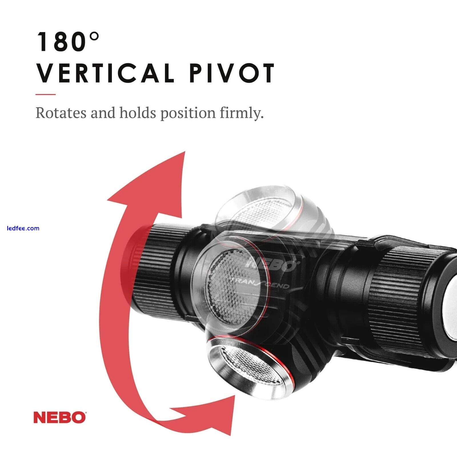 Nebo Transcend 500 LED Rechargeable 500 Lumen Tilting Head Torch Light Lamp 3 