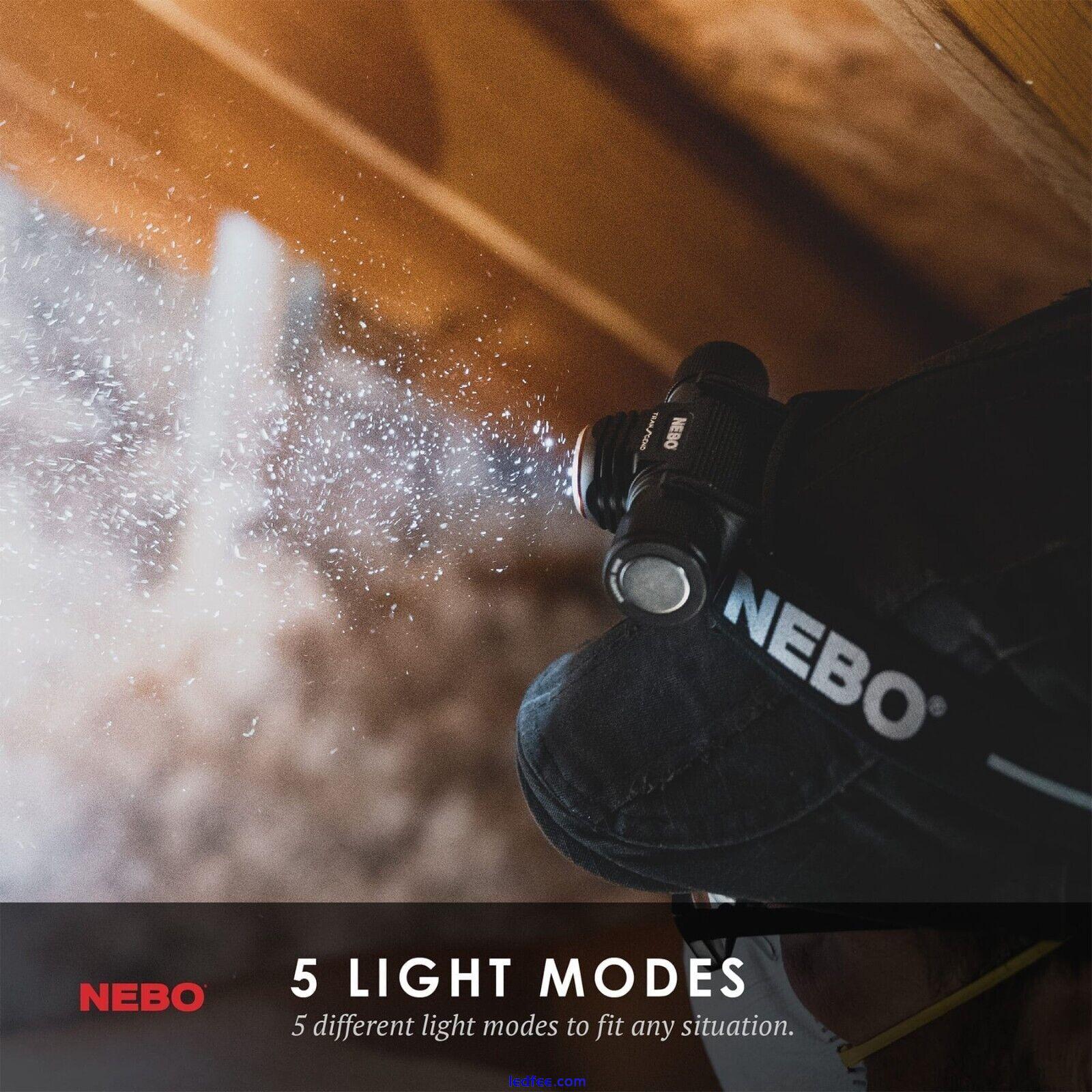 Nebo Transcend 500 LED Rechargeable 500 Lumen Tilting Head Torch Light Lamp 2 