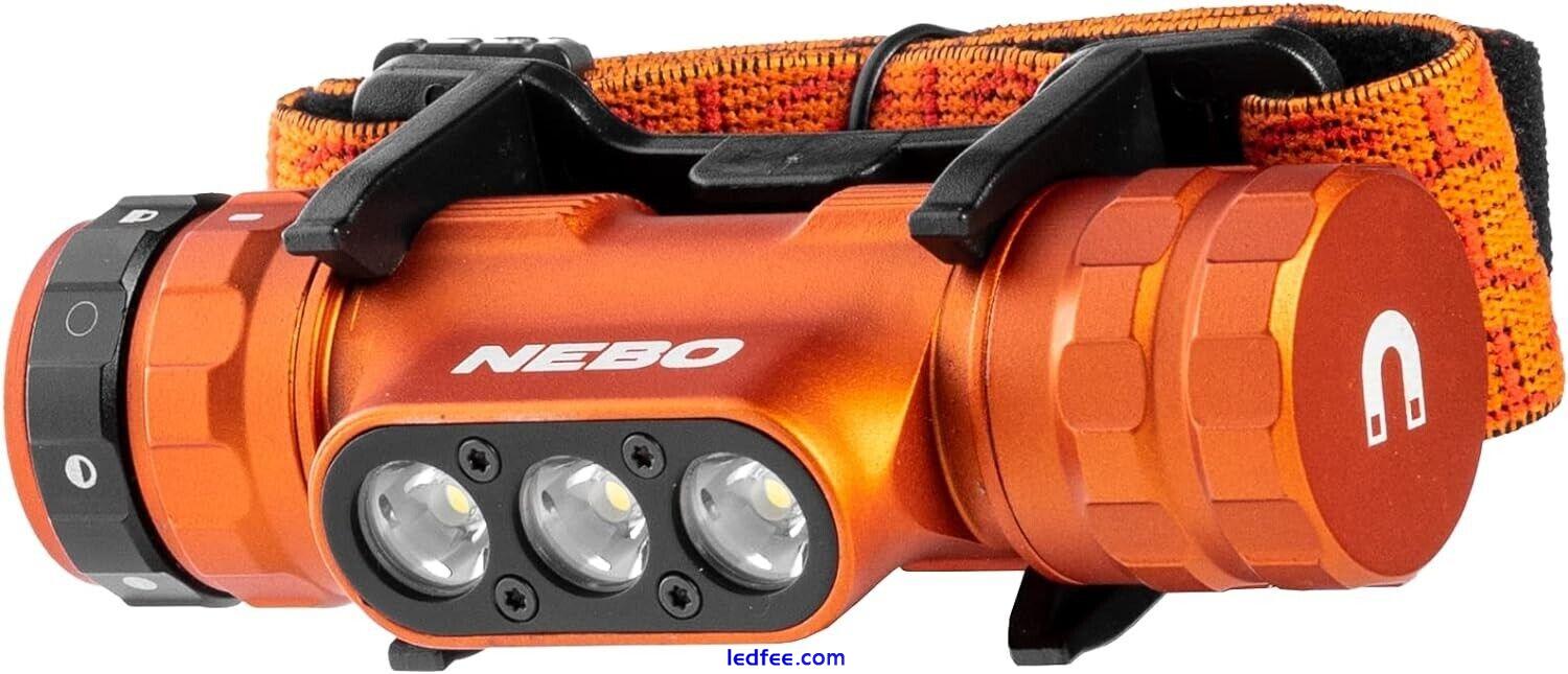 Nebo Master HL1000 LED Rechargeable 1000 Lumen Tilting 5 Mode Head Torch Lamp 1 