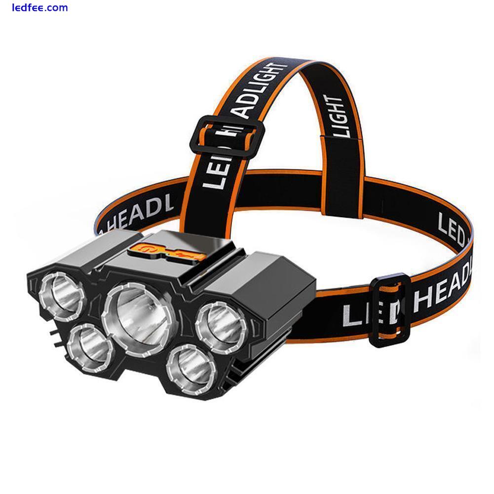 LED Headlamps Rechargeable Headlight Head Torch Work Hot Lamps R4 F7O0 K3C1 1 