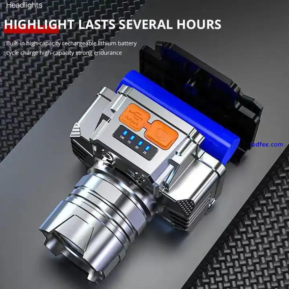 Headlamp Bright LED Rechargeable Flashlight Head Light Torch NEW spotlight J9U6 5 