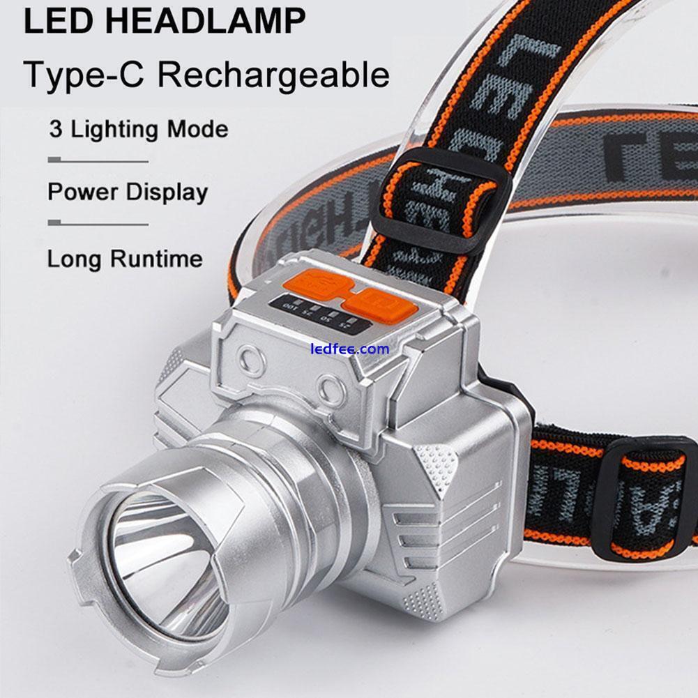 Headlamp Bright LED Rechargeable Flashlight Head Light Torch NEW spotlight J9U6 3 