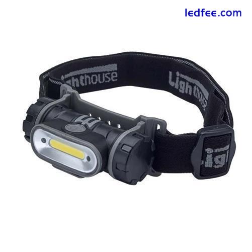 Lighthouse 150 Lumen Rechargeable Head Torch Wave On / Off Function XMS19HEADREC 0 