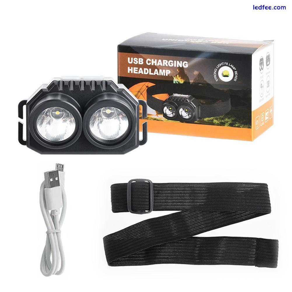 LED Headlamp, Rechargeable USB Headlight LED Powerful Waterproof Torch. 1 