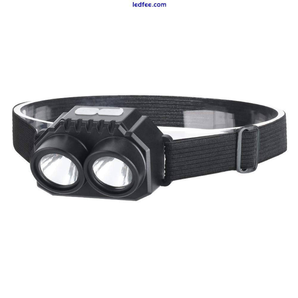 LED Headlamp, Rechargeable USB Headlight LED Powerful Waterproof Torch. 4 