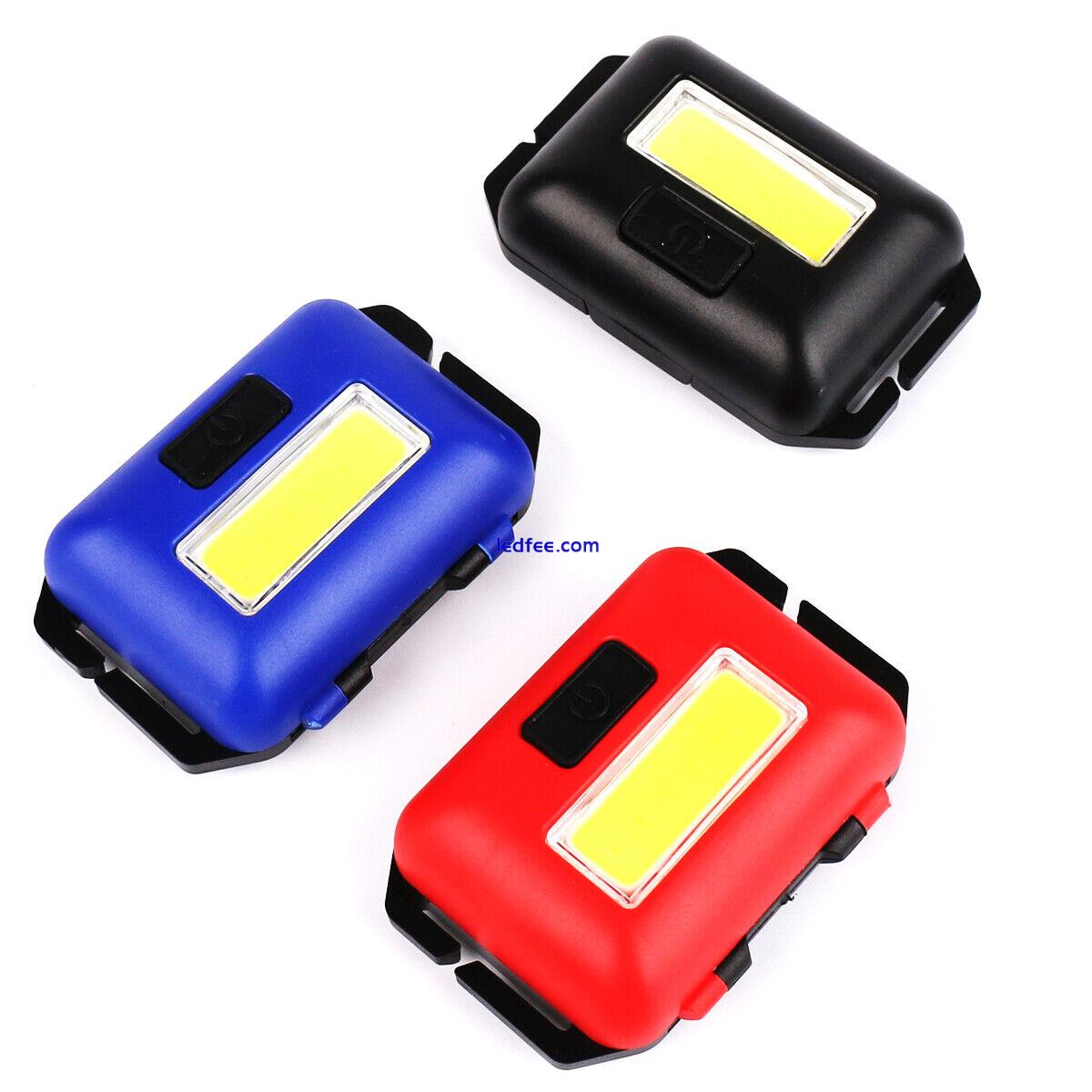 Head Torch COB LED Headlamp Battery Waterproof Work Light Headlight 1 