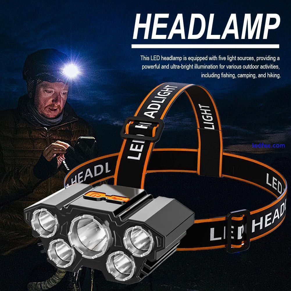 LED Headlamps Rechargeable Headlight Head Torch Work Flashlight Hot R4 L2C2 2 