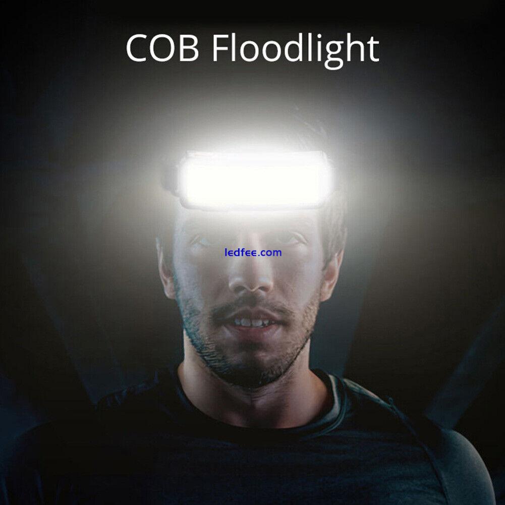LED Head-mounted Light Portable COB Work Light for Outdoor Camping Adventure 2 