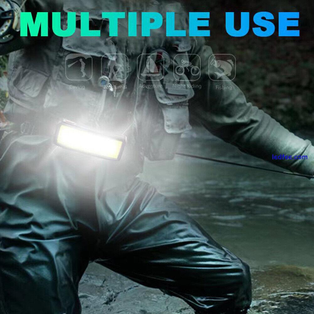 LED Head-mounted Light Portable COB Work Light for Outdoor Camping Adventure 4 