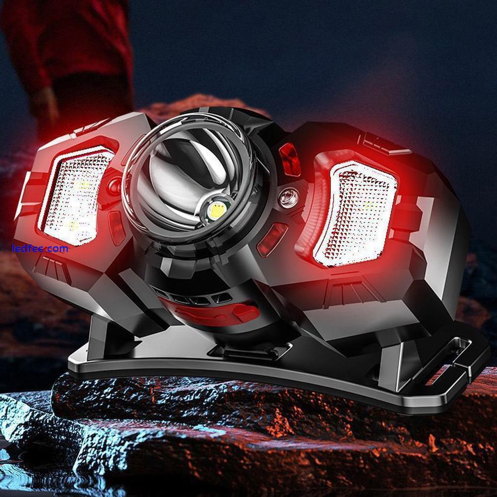 1XSuper Bright Waterproof LED Head Torch Headlight USB Rechargeable HeadlampCAD 5 