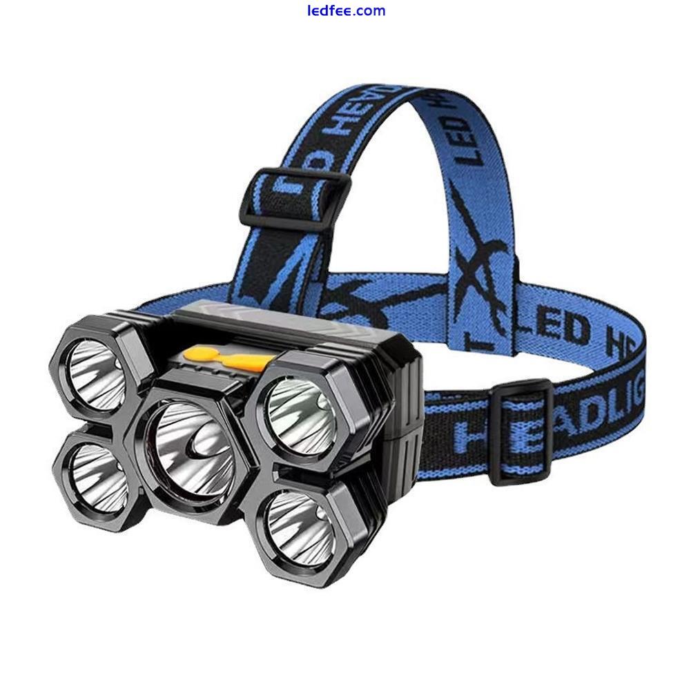 Super Bright LED Head Torch Lamp Headlamp Rechargeable USB Headtorch Headli ре 4 
