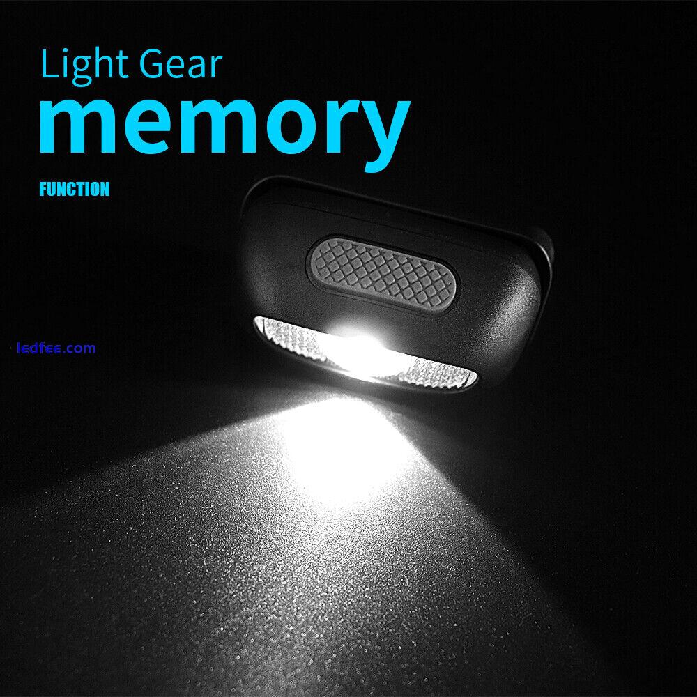 Super Bright LED Head Torch USB Rechargeable Lightweight Headlight Waterproof UK 5 