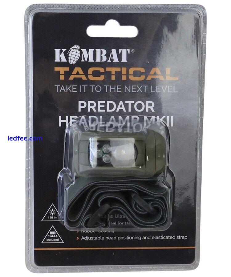 Tactical Predator Headlamp II Head Torch Lamp LED Red Filter Camping Molle Army 2 