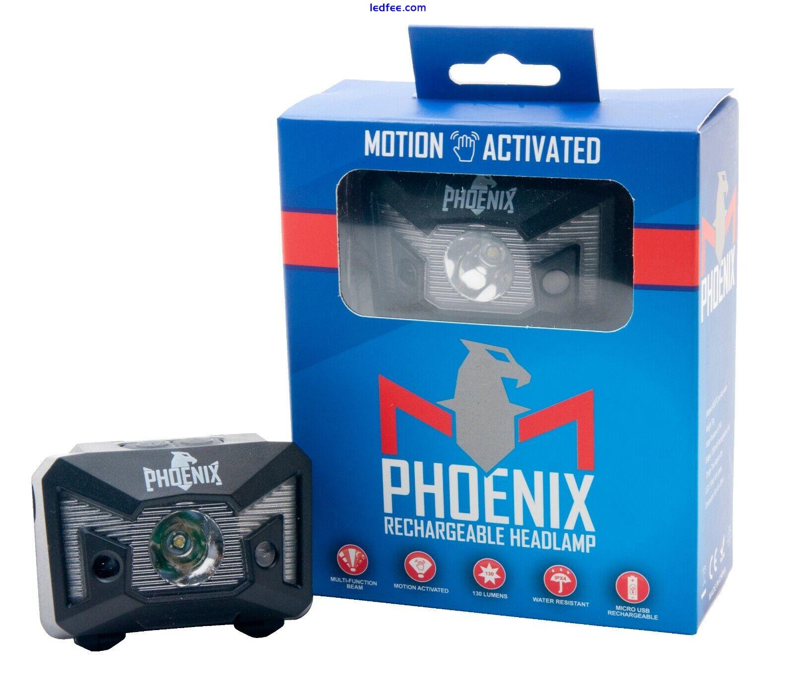 Phoenix Rechargeable Motion Activated LED Headlamp 2 