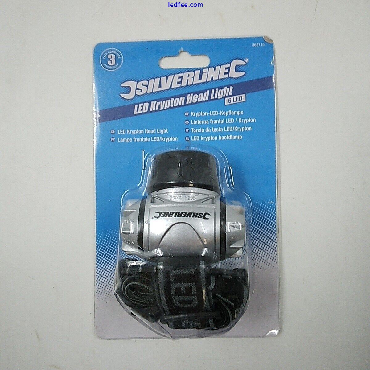Silverline 6 LED Krypton Head Light Head Torches - New/Sealed Batteries Included 2 