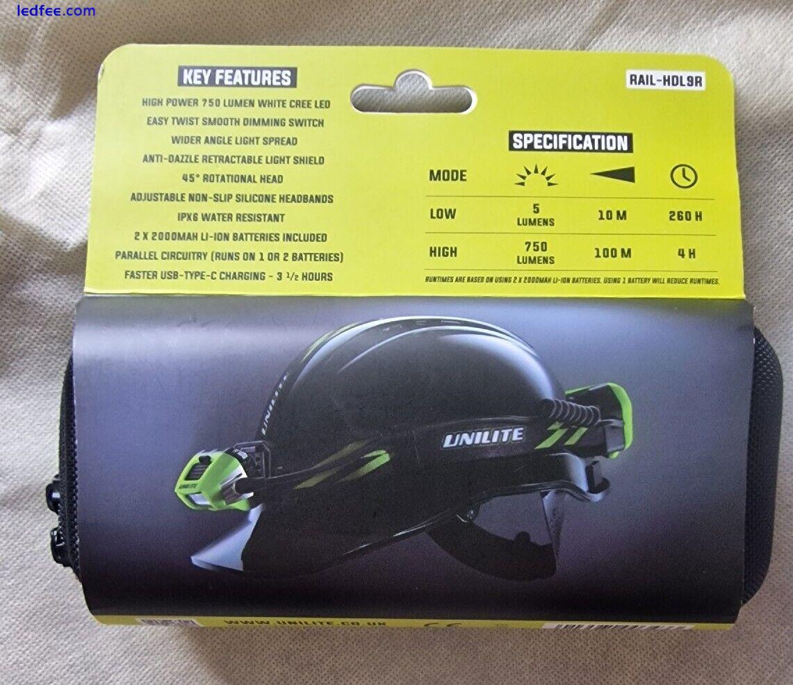 Unilite RAIL-HDL9R LED Dimmable Head Torch 3 