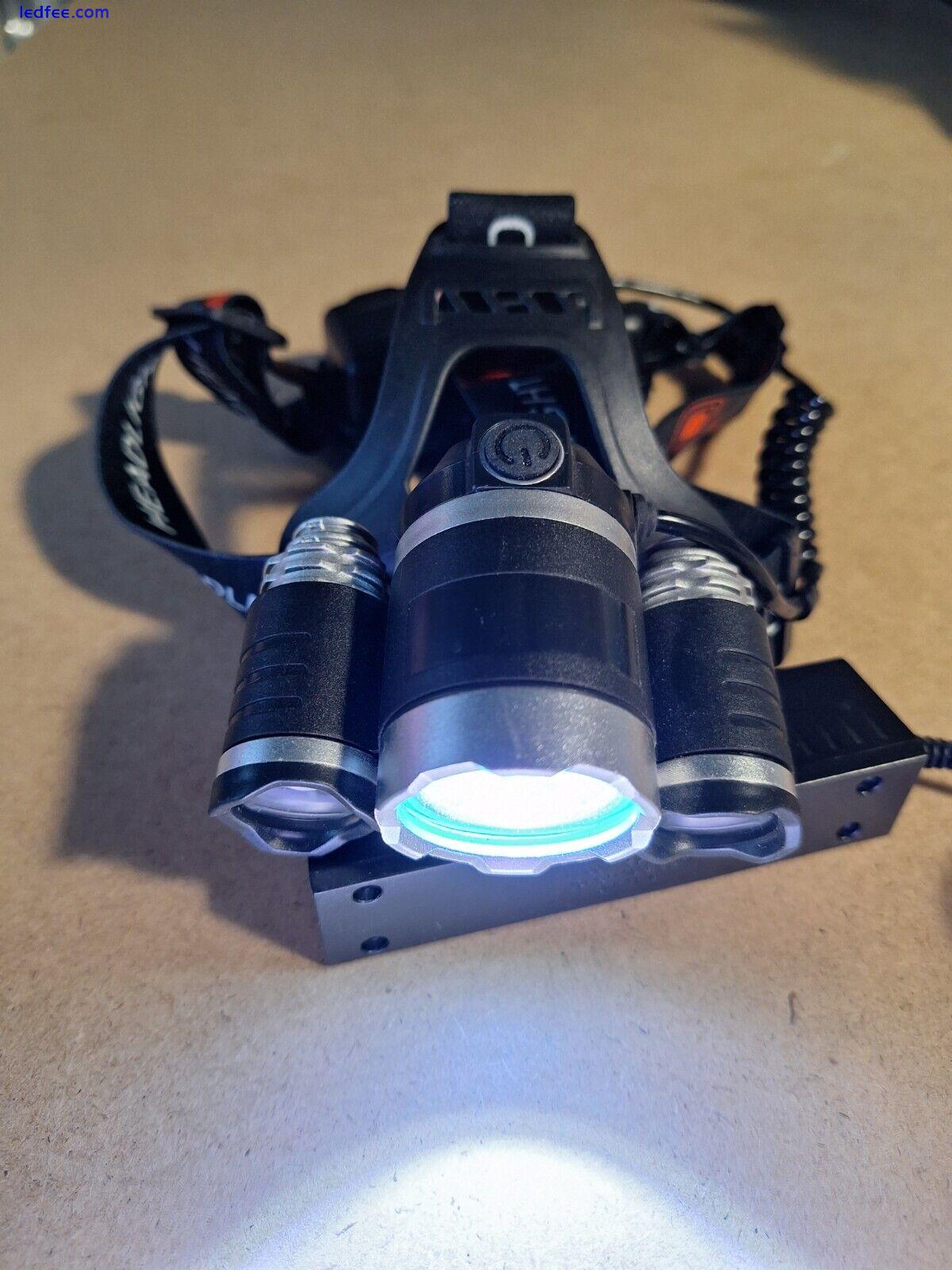 LED Headlight Headlamp with Rechargeable Batteries 3 