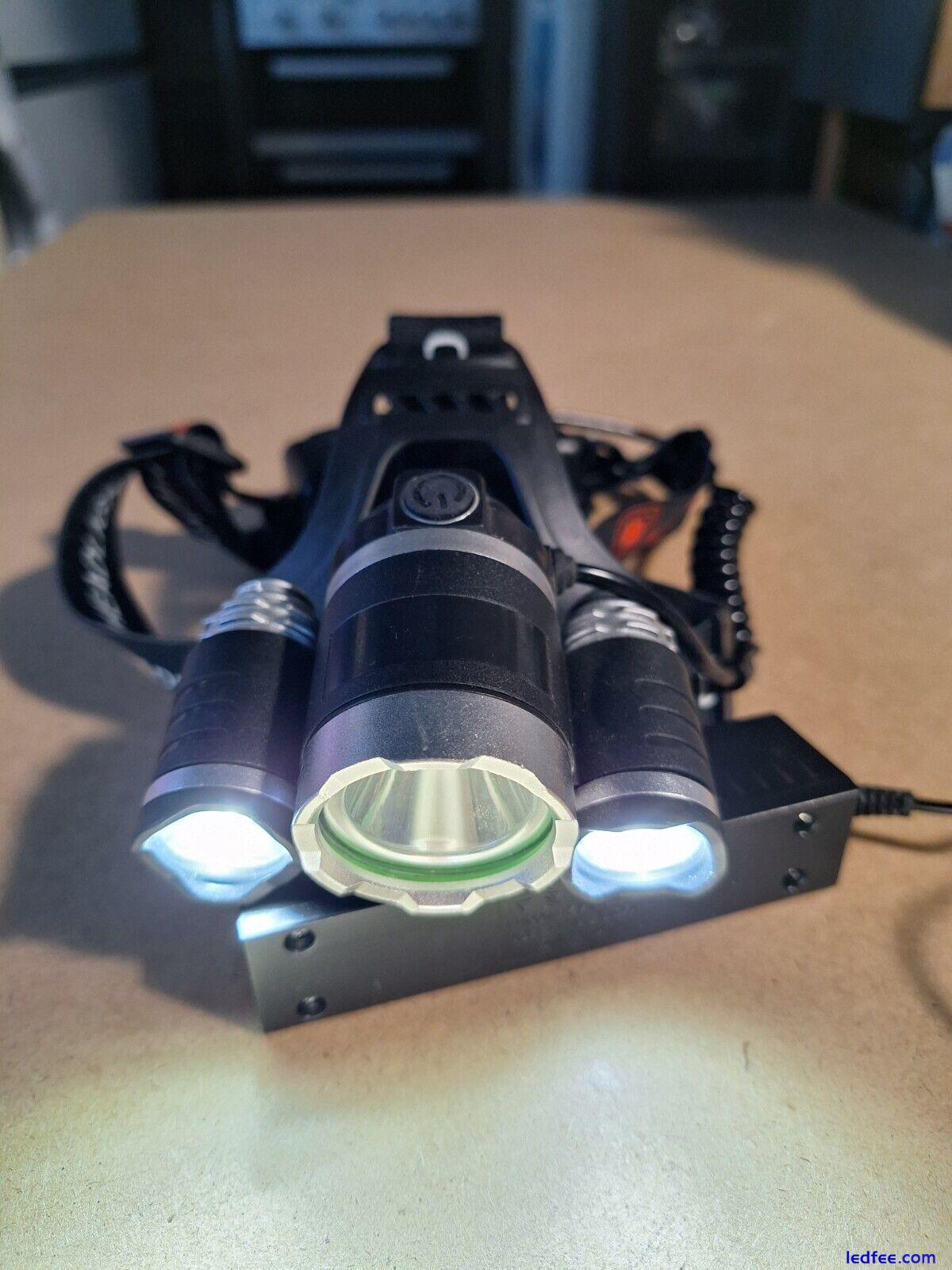 LED Headlight Headlamp with Rechargeable Batteries 4 