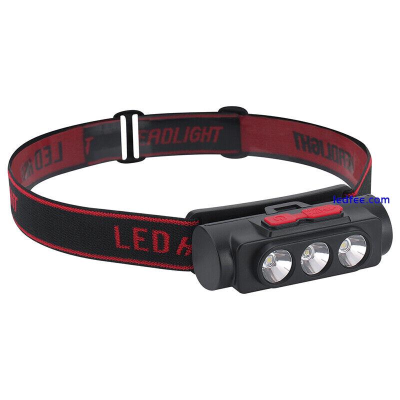 BORUIT Headlight Assembly LED Headlamp Rechargeable 18650 Camping Hiking Light 1 