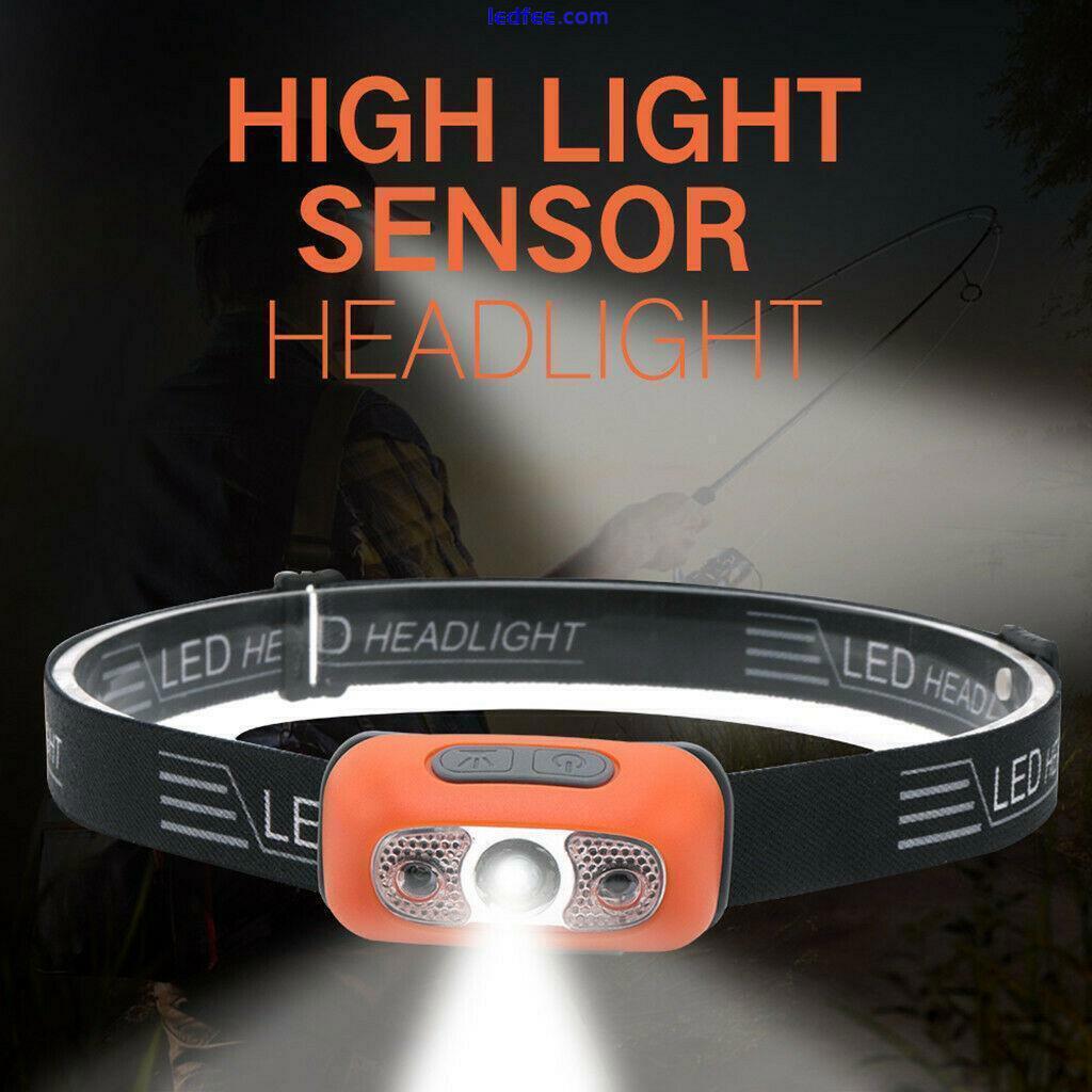 USB Rechargeable LED Headlamp Headlight Flashlight Head Lamp Torch Waterproof 0 