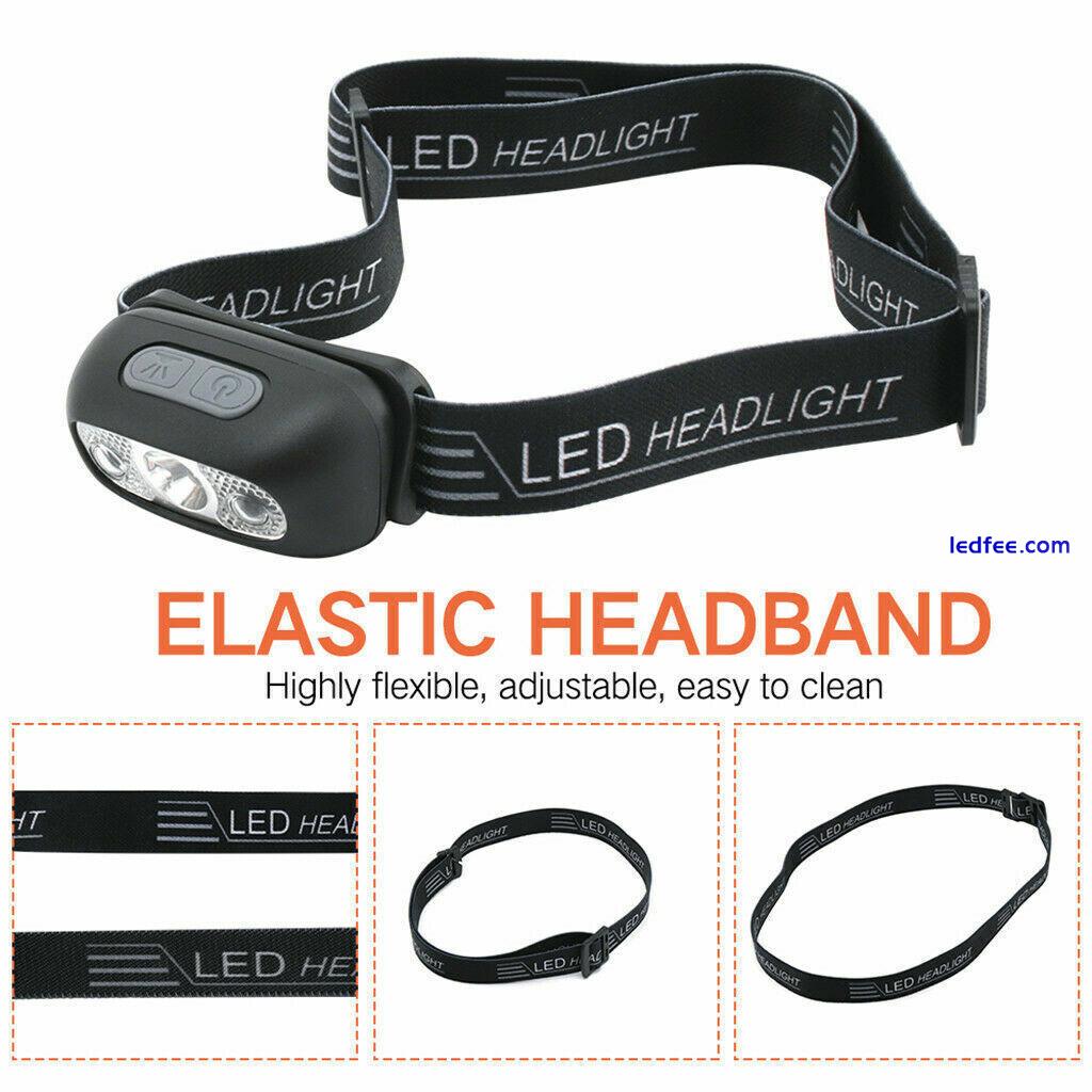 USB Rechargeable LED Headlamp Headlight Flashlight Head Lamp Torch Waterproof 5 